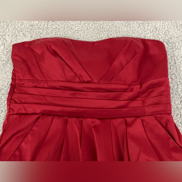 Studio Y - Apple Red Strapless Cocktail Dress Women’s Size 11/12 - Picture 2 of 8